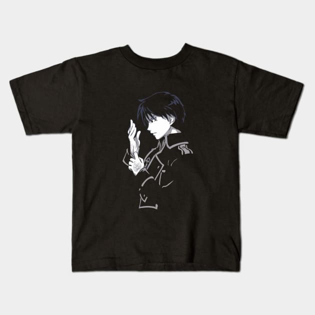 Alchemist Roy Mustang Kids T-Shirt by IamValkyrie